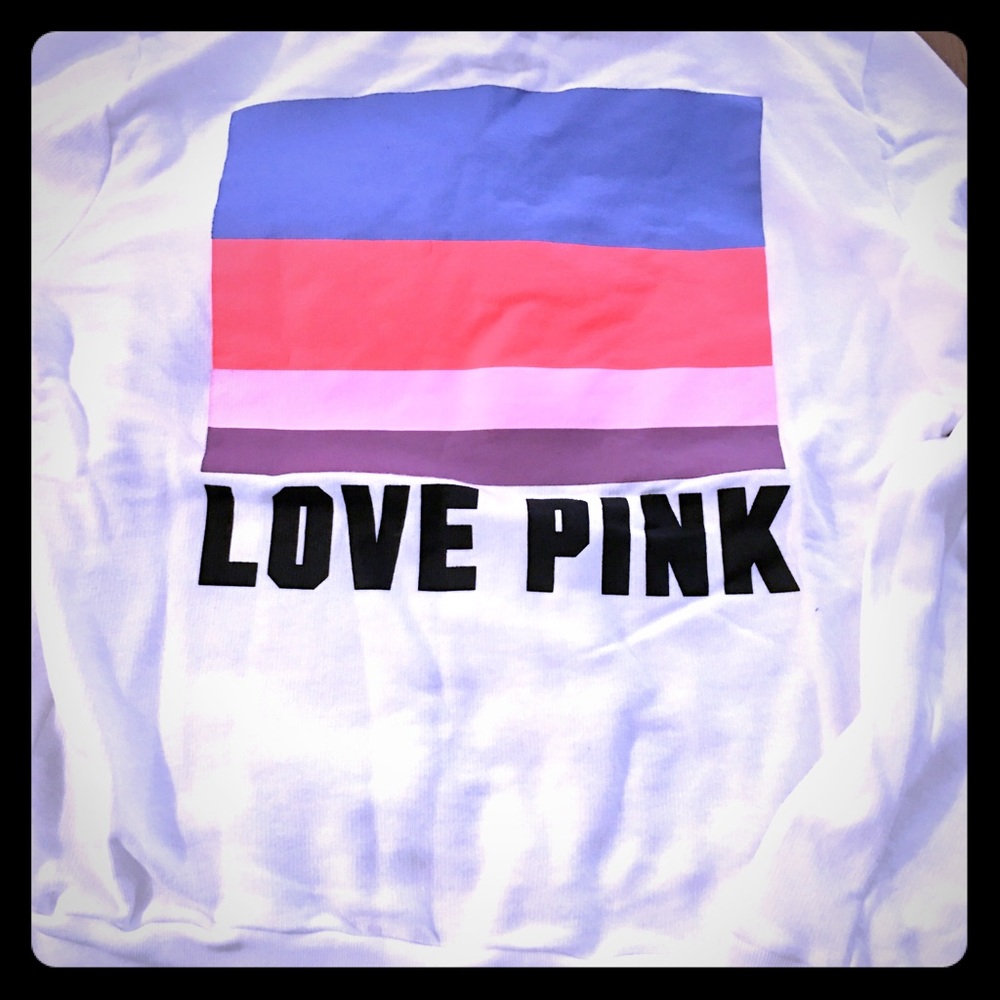 Pink 3/4 zip hoodie